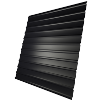 Профнастил С10 0,45 мм, черный (RAL 9005)