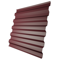 Профнастил С21 0,45 мм, винно-красный (RAL 3005)