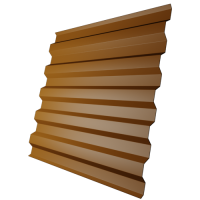 Профнастил С21 0,45 мм, оранжевый (RAL 2004)