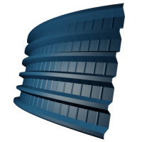 Профнастил ПГ44 0,5 мм, сигнально синий (RAL 5005)