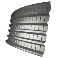 Профнастил ПГ44 0,5 мм, оцинкованный