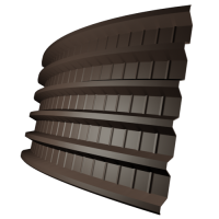 Профнастил ПГ44 0,5 мм, шоколад (RAL 8017)