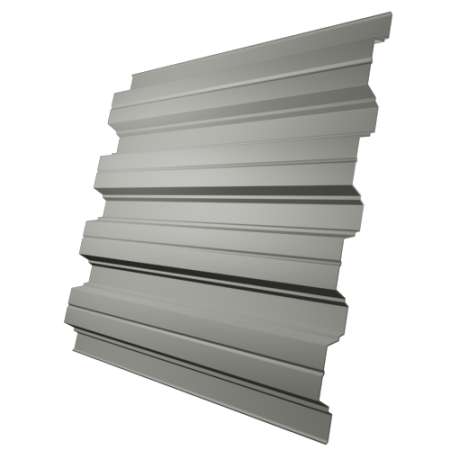 Профнастил Н114 0,6 мм, телегрей 4 (RAL 7047)