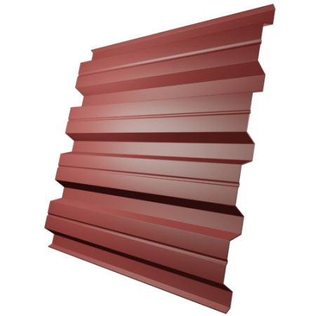 Профнастил Н60 0,5 мм, красный (RAL 3028)