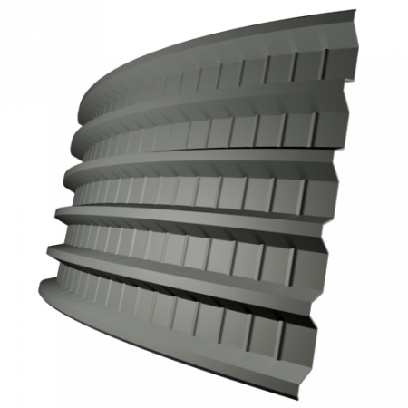 Профнастил ПГ44 0,5 мм, оцинкованный, Профнастил, доставка, выгодные цены