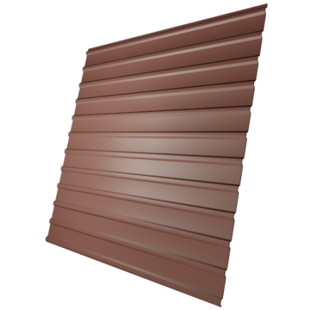 Профнастил С10 0,45 мм, оксид красный (RAL 3009)