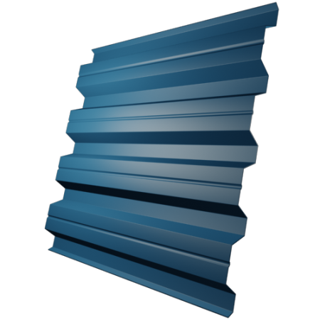 Профнастил Н57 0,55 мм, сигнально-синий (RAL 5005)