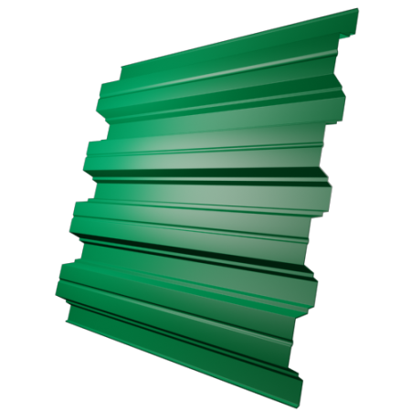 Профнастил Н75 0,5 мм, зеленый (RAL 6037)