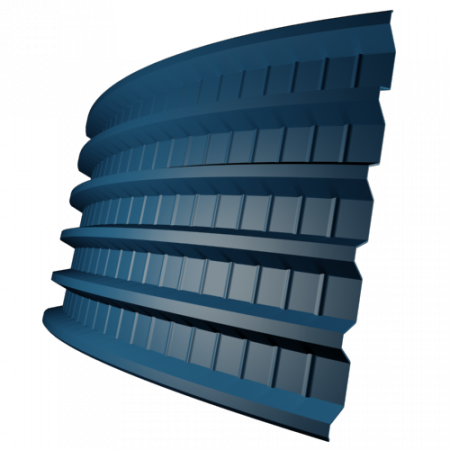 Профнастил ПГ44 0,5 мм, оцинкованный, Профнастил, доставка, выгодные цены
