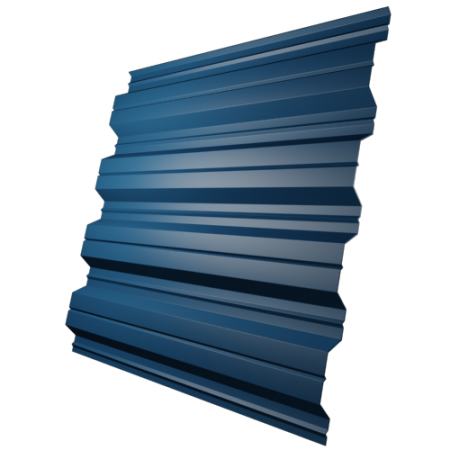 Профнастил НС44 0,5 мм, сигнально синий (RAL 5005)