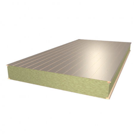 Сэндвич-панель стеновая с пенополиизоциануратом (ПИР/PIR) Светлая слоновая кость (RAL 1015)