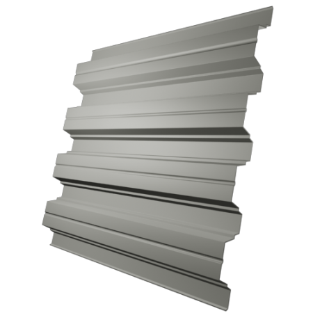 Профнастил Н75 0,5 мм, телегрей 4 (RAL 7047)