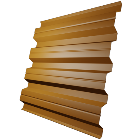 Профнастил Н57 0,55 мм, оранжевый (RAL 2004)