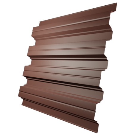 Профнастил Н75 0,5 мм, оксид красный (RAL 3009)