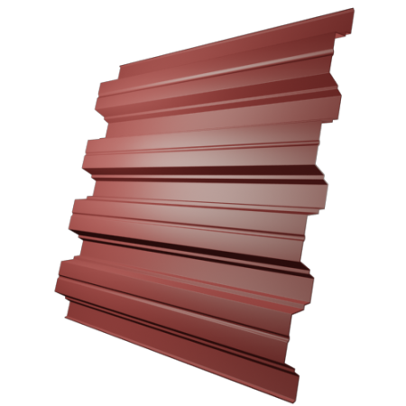 Профнастил Н75 0,5 мм, красный (RAL 3028)